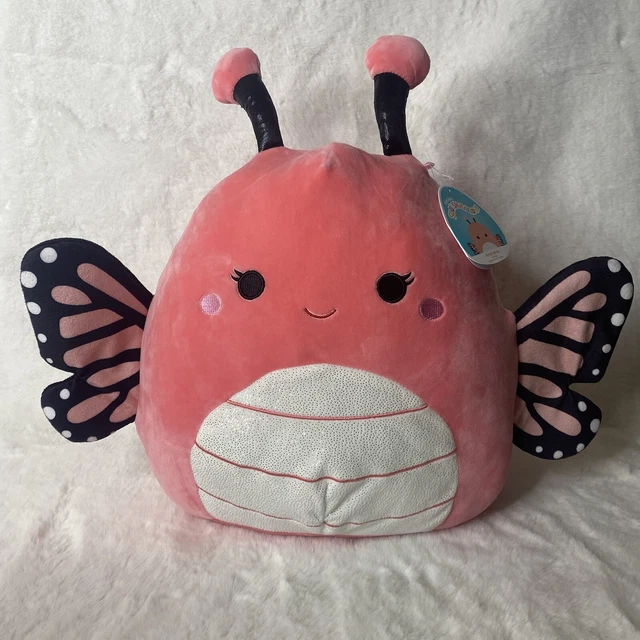 SQUISHMALLOWS 14” ANDREINA The Pink Monarch Butterfly Squishmallow