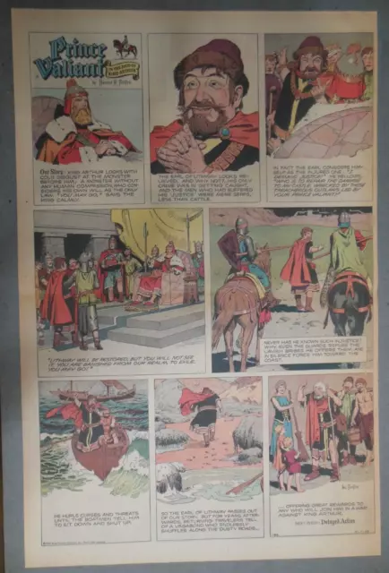 Prince Valiant Sunday #1186 by Hal Foster from 11/1/1959 Rare Full Page Size !
