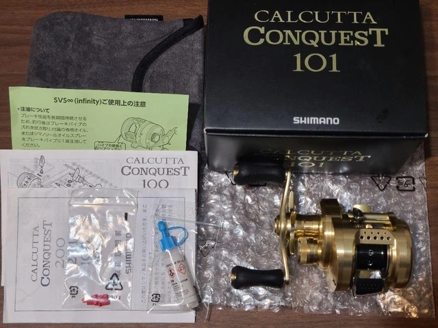 リール SHIMANO CALCUTTA CONQUEST101 LEFT Shimano 01 Calcutta Conquest 101 Left Bait Casting Reel for