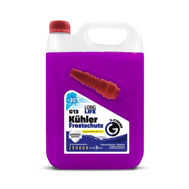 Protezione antigelo radiatore G13 liquido refrigerante 5 anni fino a -35°C refrigerante 5L
