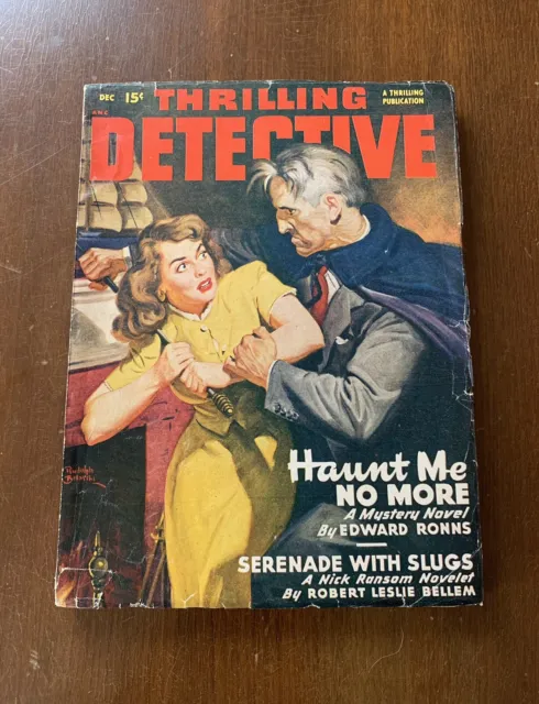 1948 Thrilling Detective December Vol 63 #1 VG+ Haunt Me No More Bellem Belarski