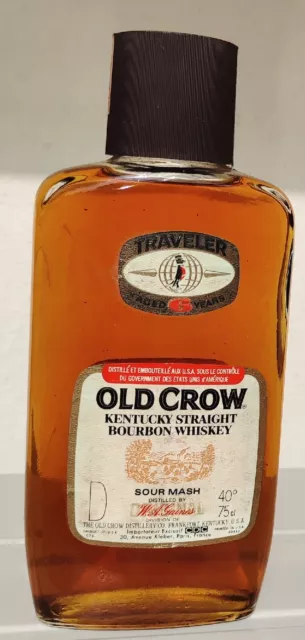 Collection Rare Old Crow  Kentucky Straight Bourbon Whiskey Traveler 6 Yo 1970