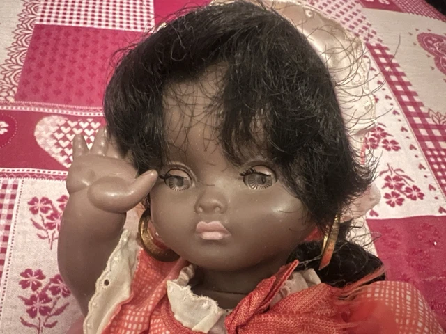 Ancienne Poupée Bella Noire 30 Cm - Fabrication Française - Année 1961 - Modèle B216
