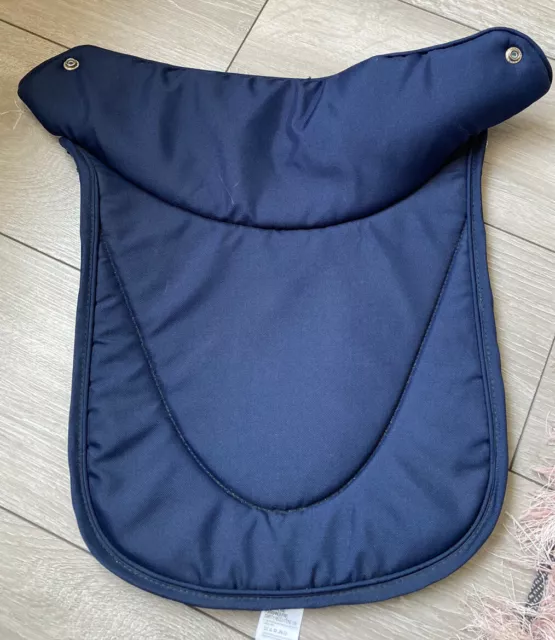 Mothercare Edit Journey Carrycot Apron in Navy Blue and Grey