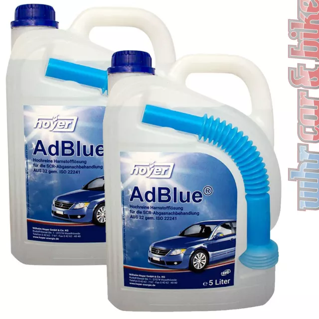 Hoyer AdBlue® Kraftstoffzusatz 2x 5L Harnstofflösung für Diesel mit SCR-Systemen