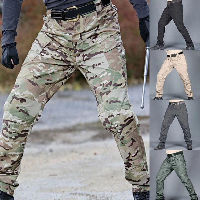 Pantalon Cargo Homme Stretch Tactique - Pour Travail, Randonnée, Chasse - Confortable Et Résistant Avec Poches Multiples