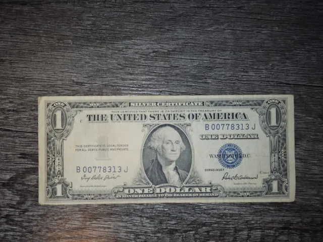 1935 F $1.00 Silver Certificate Dollar Bills - Blue Seal! with low serial number