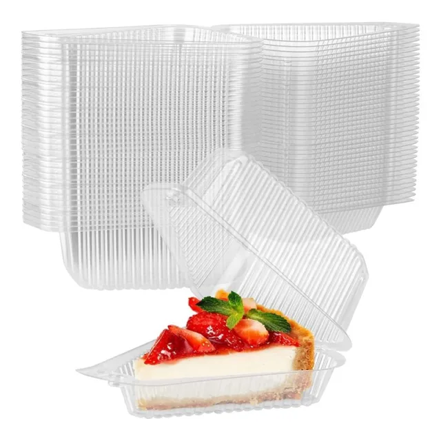 100pcs Triangle Cheesecake Boxes, Slice Cake Box, Triangle Cake Holdings4005