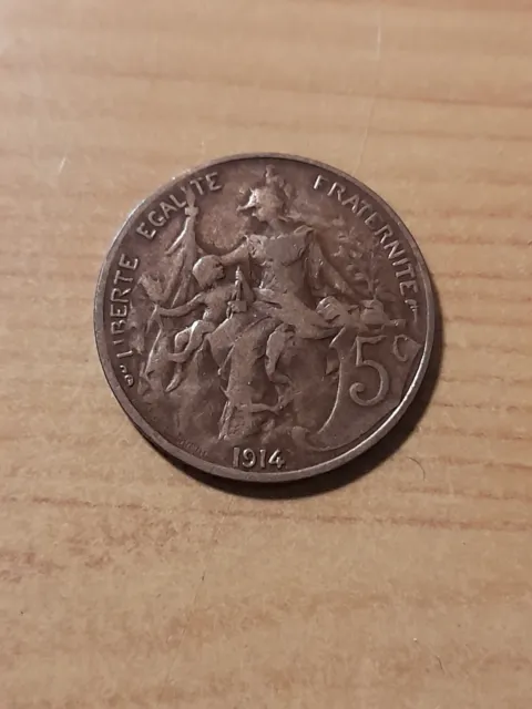 Frankreich Dritte Republik 5 Centimes 1914