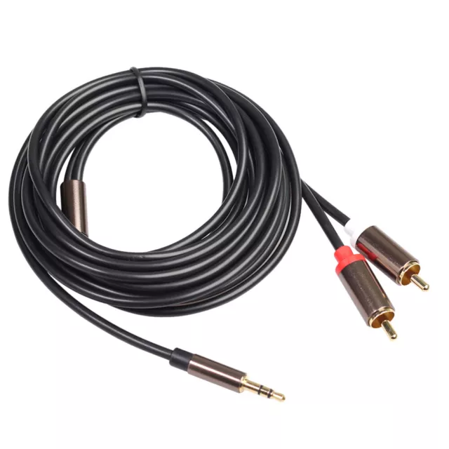 3 Meters Male Audio Cable 3: 5 Revolution to 2rca Public Home Sound System Line