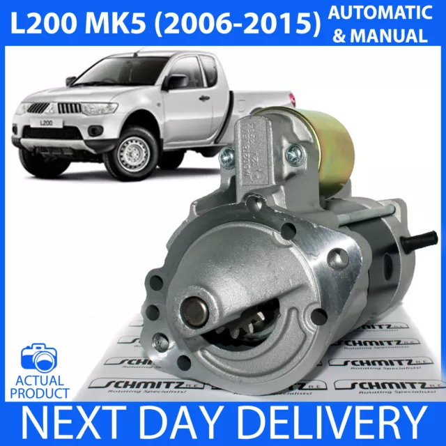 FITS MITSUBISHI L200 (KB4T) MK5 2.5 DI-D/DiD DIESEL 2006-2015 NEW STARTER MOTOR