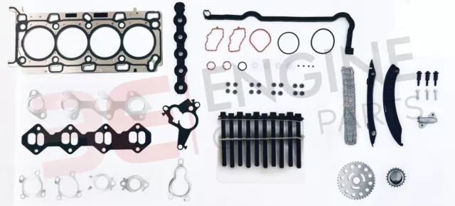 RENAULT TRAFIC 2.0 DCi M9R DIESEL TIMING CHAIN KIT + HEAD GASKET SET & BOLTS