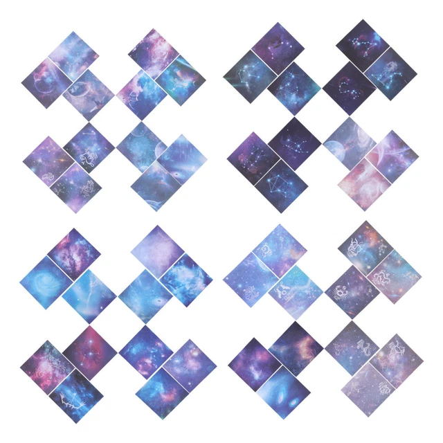 4 Sets DIY Papiere Platz Klapp Blatt Diy Origami Papier