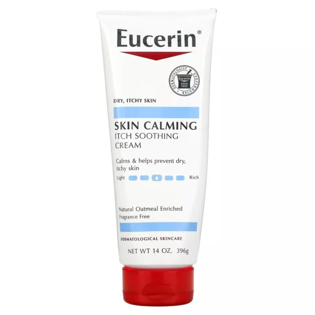 Eucerin, hautberuhigende Creme, trockene, juckende Haut, duftstofffrei, 14 Unzen (396 g)