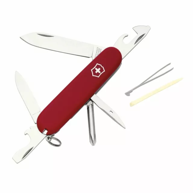 NEW VICTORINOX SWISS ARMY KNIFE Multi Pocket Tool Gadget TINKER RED