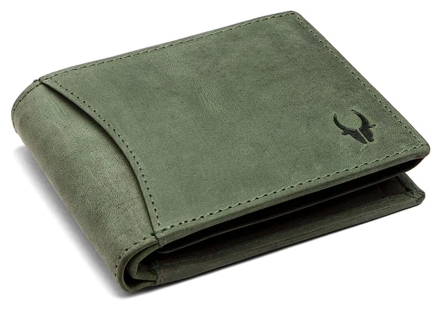 Portafoglio Uomo Leatherboss In Vera Pelle - Sottile Con Blocco RFID - Fatto A Mano India