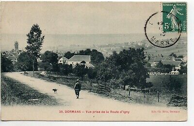 DORMANS - Marne - CPA 51 - vue rise de la route d' Igny