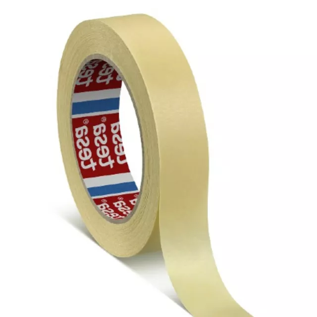 Tesa 4323 beige Abdeckband 50m zum Selbermachen Malen Dekorieren Innenbereich 25 mm/50 mm x 50 m