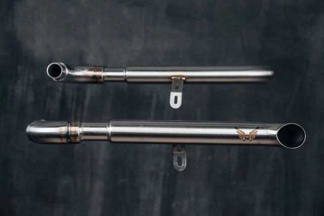 triumph bobber drag pipes