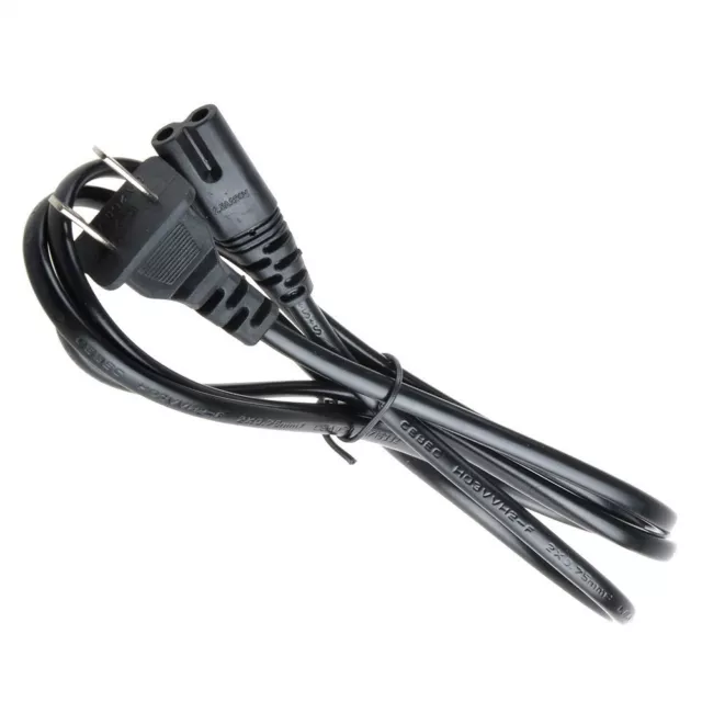 2 Prong AC Power Lead Cord Cable for HP Sony Acer Dell Compaq Lenovo Notebooks 2