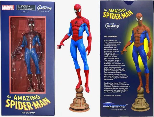 The Amazing Spider-Man 12" w/ NYC Base PVC Gallery Diorama Diamond Select Toys