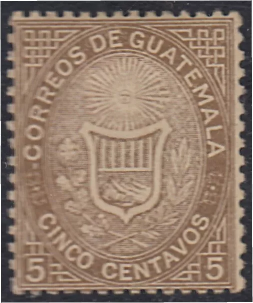 Guatemala 2 1871 Boucliers Shields NI-MH