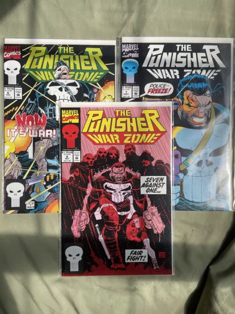 Punisher: War Zone #6-8 vol.1 (1992) Marvel Comics