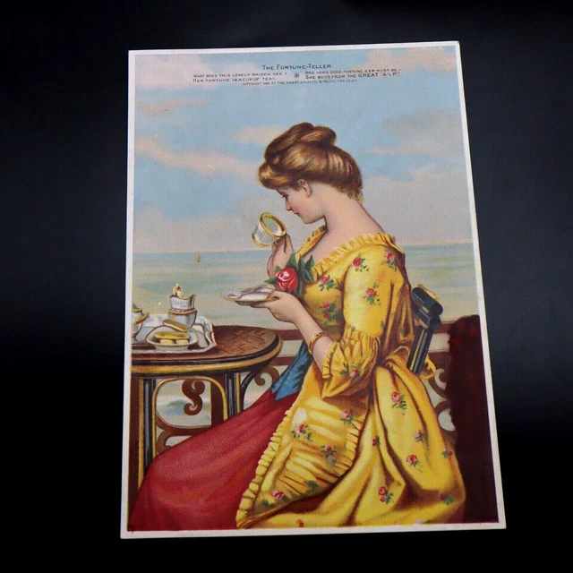 The Great Atlantic & Pacific Tea Co. Oversized Trade Card The Forune Teller
