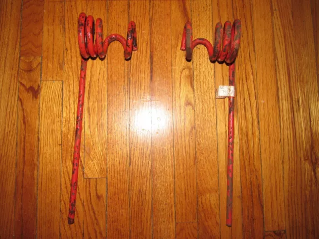 12 Unused Spring Coil Tine Harrow Teeth Hay Rake Tedder Field Cultivator Disc