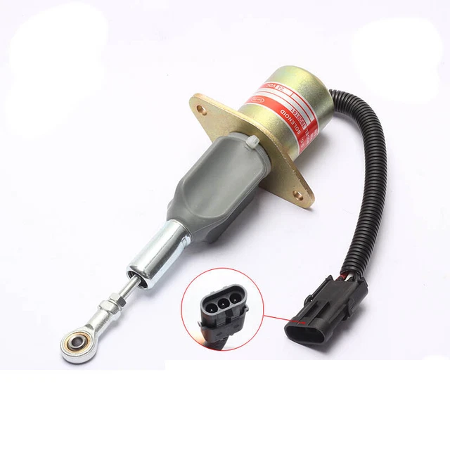 3928161 R290 SA-4293-24V Diesel Fuel Shut Off Solenoid Hyundai Excavator Cummins