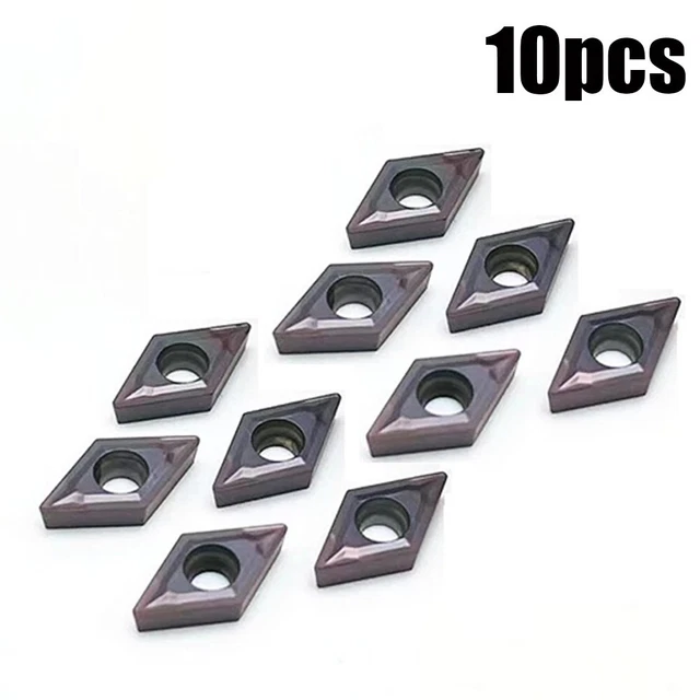 10pcs/set DCMT21.51 DCMT070204 VP15TF Carbide Inserts For Stainless Steel