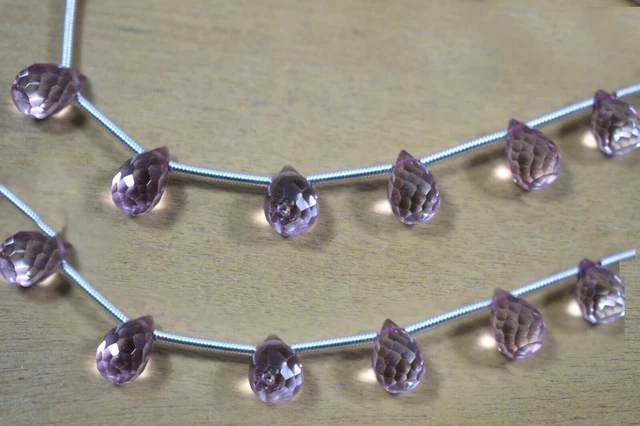 AAA ++ Perles de pierres précieuses en forme de larme à facettes en...