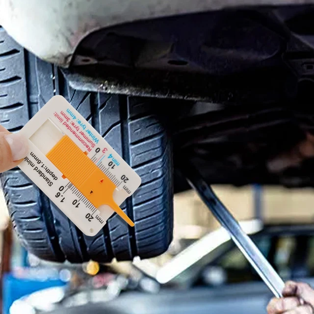 0-20MM TYRE TREAD Depth Gauge Checking Tyre Tread Tool Depth Plastic ...
