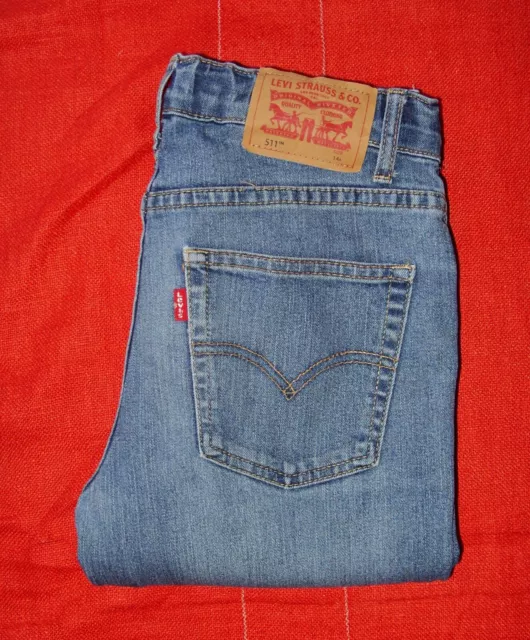 Jean Levi s 511 Slim Stretch Bleu Used Taille 14 Ans