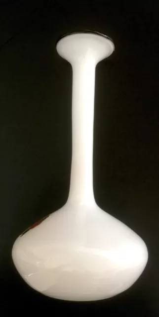 Vase, Opaline Florence, weiß, sehr seltenes Exemplar, handgefertigt in Italien
