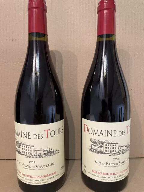 Lot de 2 Domaine des Tours 2019 - Vin de Pays Vaucluse (Emmanuel Reynaud Rayas)