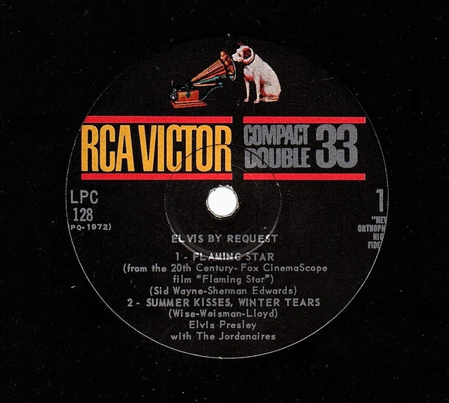 ELVIS PRESLEY   EP COMPACT 33t  RCA  " ELVIS BY REQUEST "   [CA]  **Vinyl Seul**