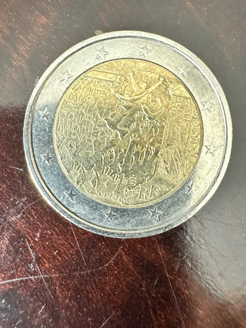 2 Euro Münze 30 Jahre Mauerfall Fehlprägung Unterschied 2 EURO MÜNZE mit Fehlprägungen 30 Jahre Mauerfall ! Selten EUR 3.000,00