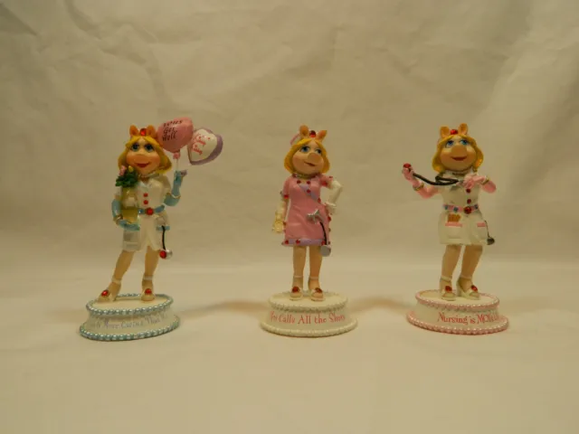Miss Piggy Nurse Figurine Collection, Set of 3
