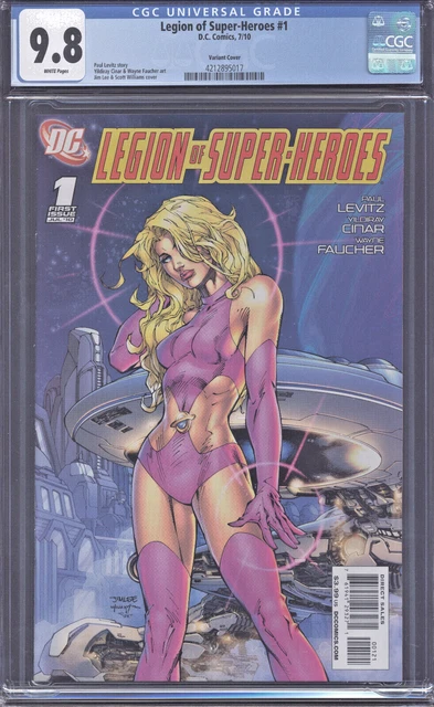 Legion of Super-Heroes 1 (2010) CGC 9.8 1:10 Variant Jim Lee