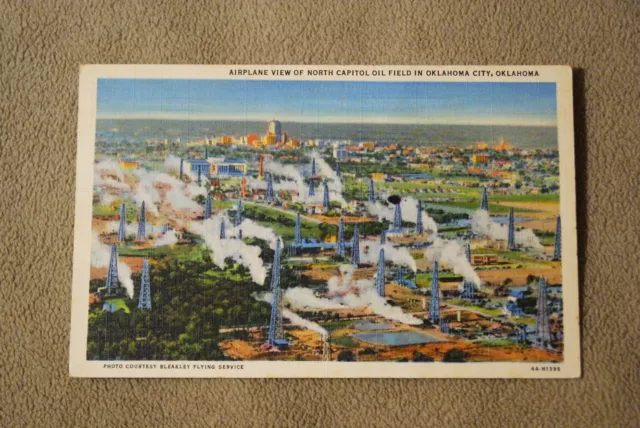 Airplane View of North Capitol Oil Field in Oklahoma City, OK