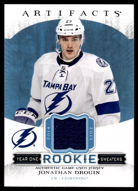 2015-16 Upper Deck Artifacts Year One Rookie Sweaters Jonathan Drouin Tampa Bay