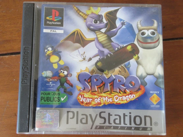 Jeu Spyro Year Of The Dragon PS1 - Version PAL FR Complète - Bon état Avec Notice