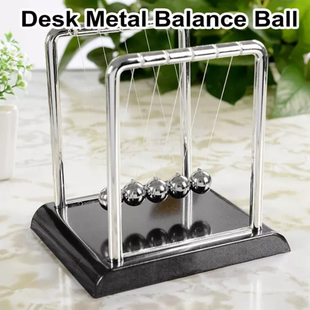 Newtons Cradle Steel Balance Ball Physics Science Pendulum Early Development