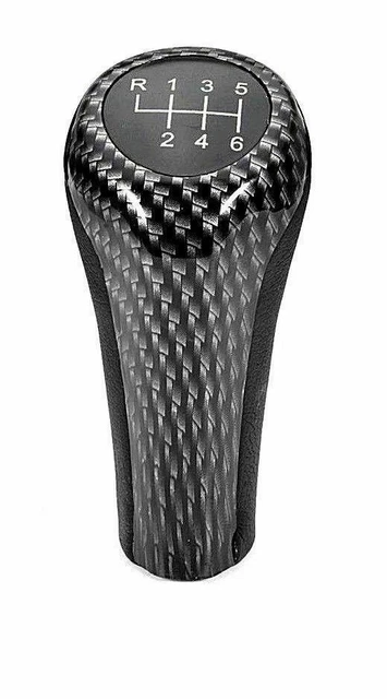 Pomello Cambio Auto 6 Marce In Carbon Look Per BMW: Accessorio Sportivo E Personalizzabile