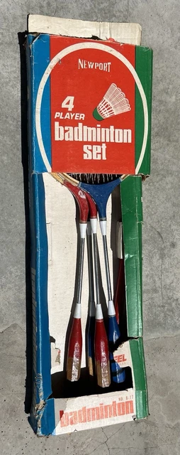 Lot De Badminton Vintage Officiel Ken Davidson – Marque Sportcraft – Neuf Complet