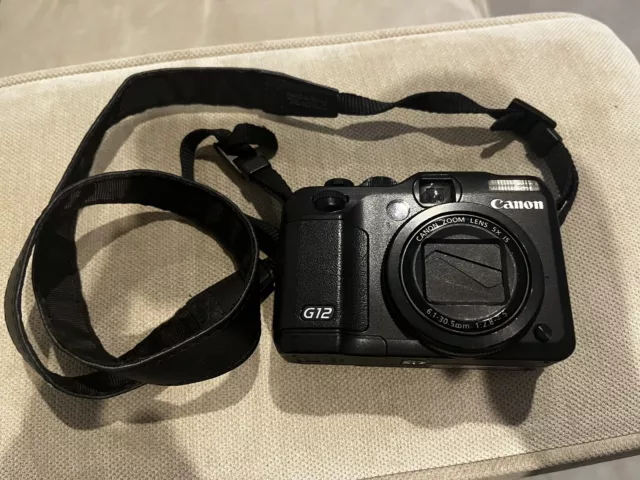 Canon G12 10 MP Digital Camera, No Sd Card Or Charger. Battery Fully Charged.
