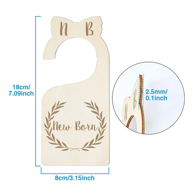 8pcs/set Storage Organizer Newborn To 24 Month Nursery Label Baby Closet Divider