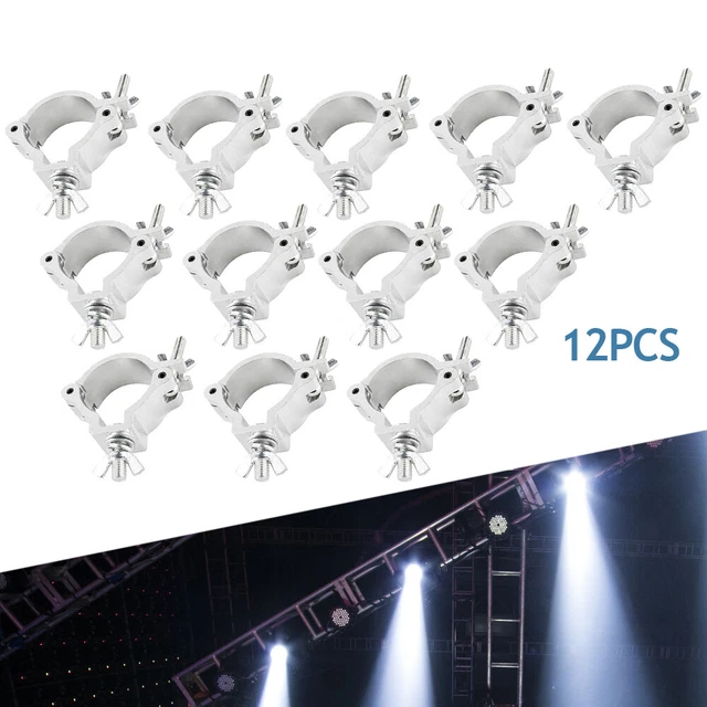12Pcs Stage Light Clamps Hook for DJ Truss Lighting O Clamp 2inch Aluminum Alloy
