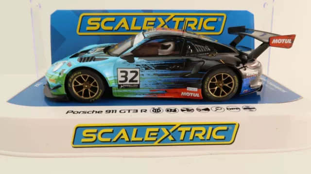 Scalextric C4460 Porsche 911 GT3 R Redline Racing Spa 2022 Slot Car 1:32 Scale 2